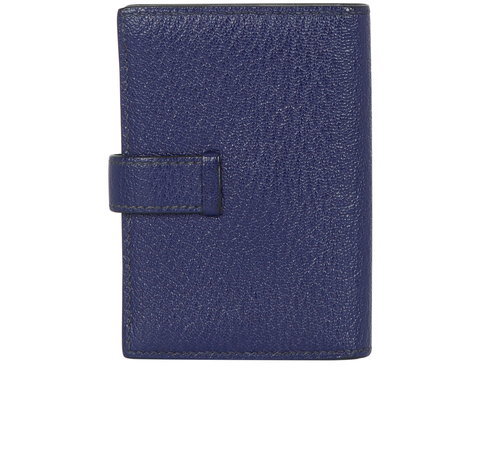 Hermes Bearn Cardholder, &pound;450, Accessories, Blue, Leather, Back view